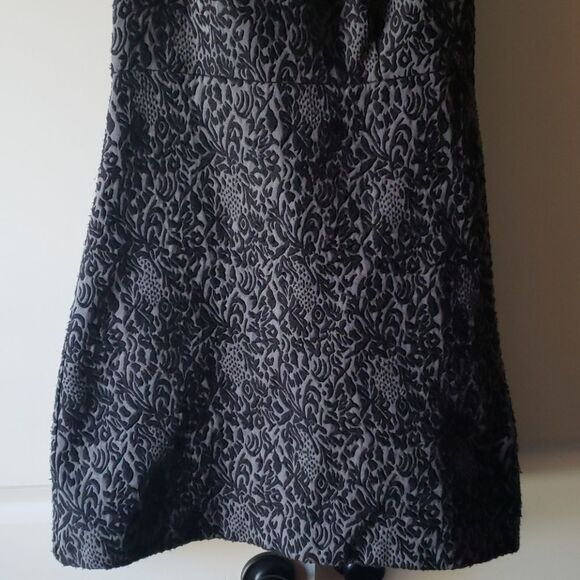 Loft Womens Black Jacquard‎ Sleeveless Shift Dress Size 4 - Picture 3 of 7